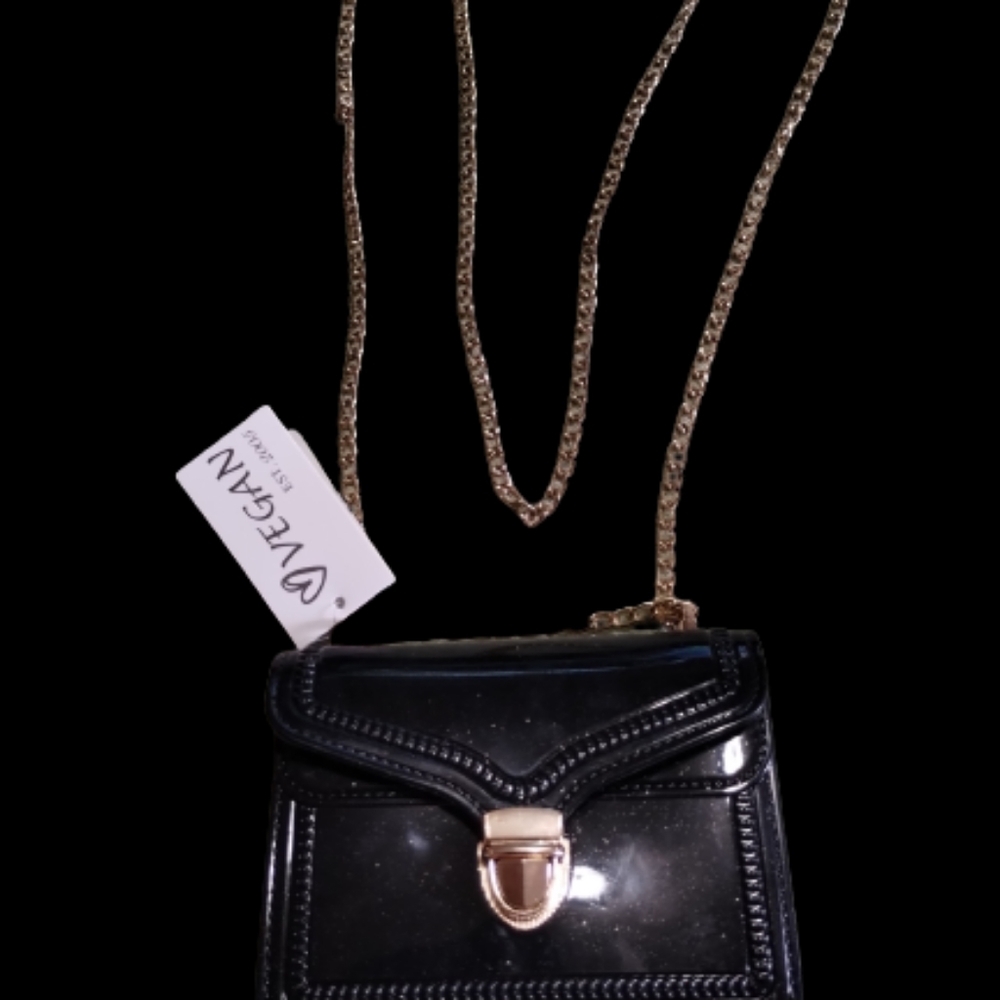 NWT Vegan Crossbody Bag, Purse Black